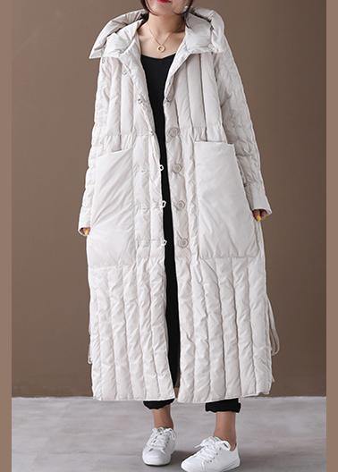 Women's Plus Size Winter Overcoat with Hood and Large Pocket