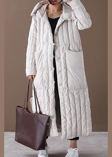 Women's Plus Size Winter Overcoat with Hood and Large Pocket