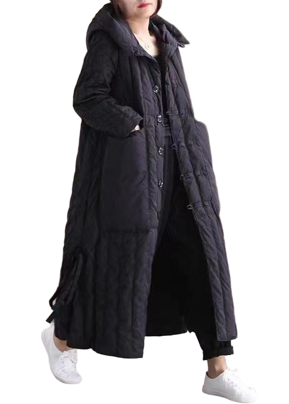Women's Plus Size Winter Overcoat with Hood and Large Pocket