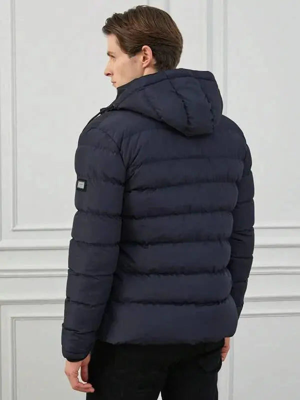Women's Puffer Jacket with Removable Hood