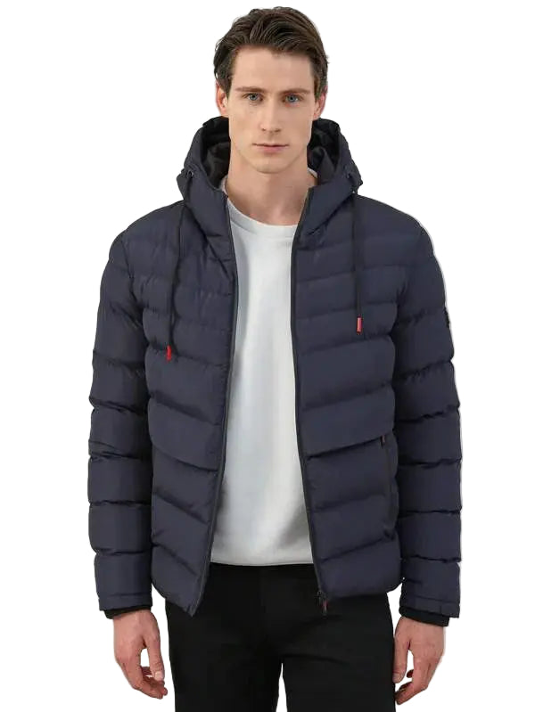 Women's Puffer Jacket with Removable Hood