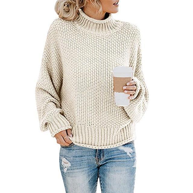 Women's Pullover Elegant Style Soft Cotton Long Sweater