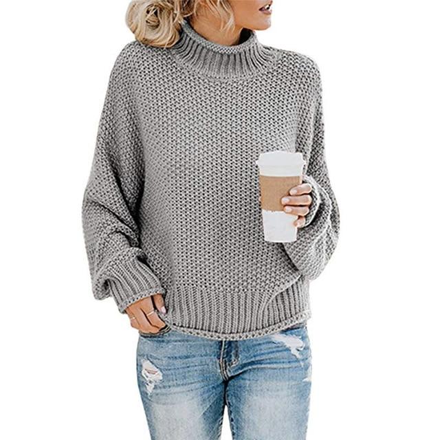 Women's Pullover Elegant Style Soft Cotton Long Sweater
