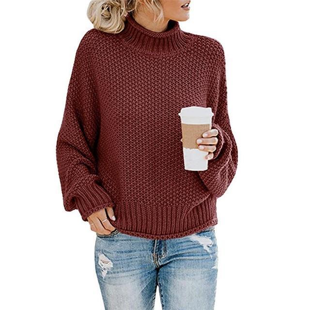 Women's Pullover Elegant Style Soft Cotton Long Sweater