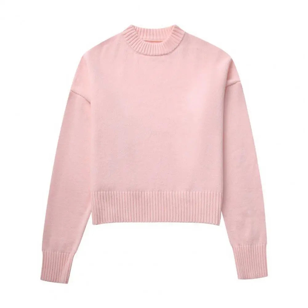 Women's Pullover Rib-knitted Casual