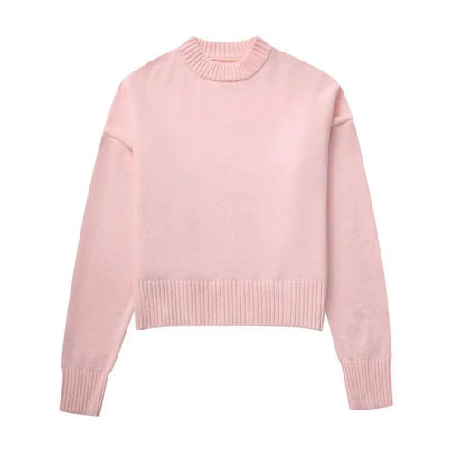 Women's Pullover Rib-knitted Casual