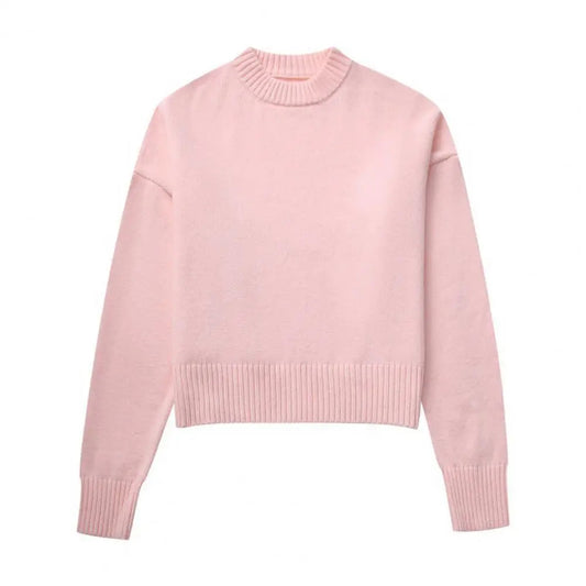 Women's Pullover Rib-knitted Casual