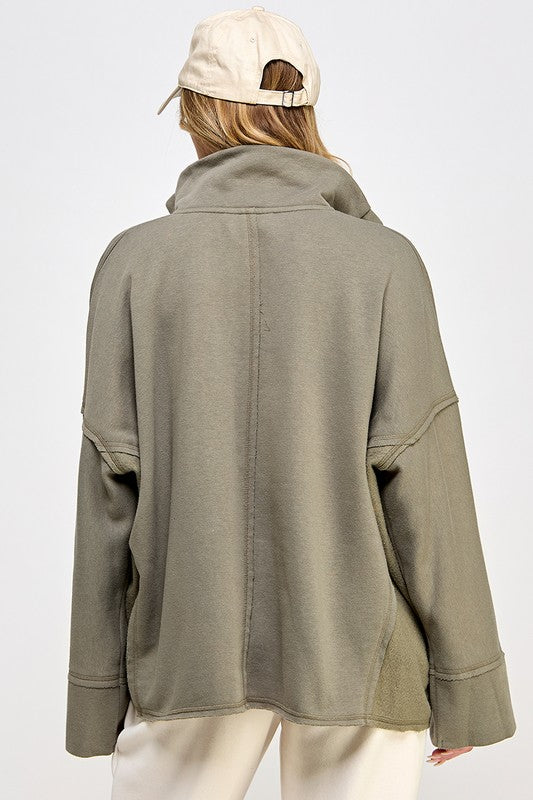 Women's Pullover V-Neck Dolman Sleeves
