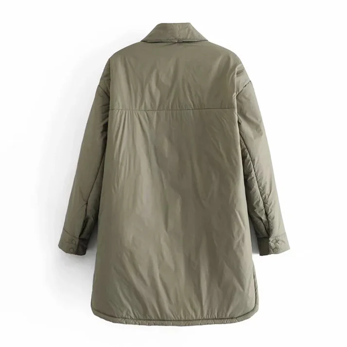 Women's Quilted Winter Coat Long Style Durable Warm Material