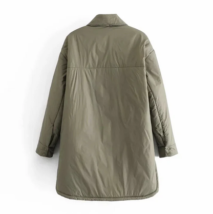 Women's Quilted Winter Coat Long Style Durable Warm Material