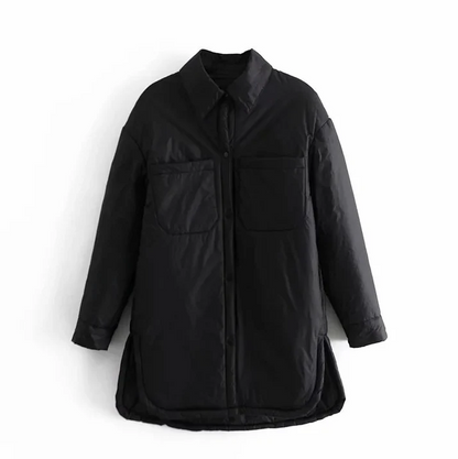 Women's Quilted Winter Coat Long Style Durable Warm Material
