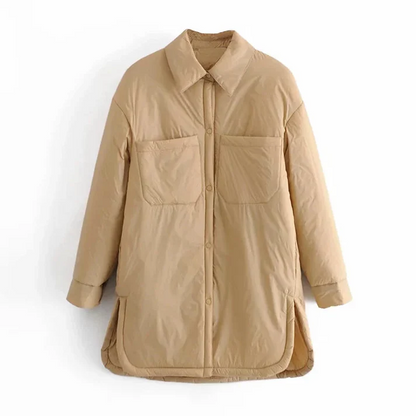 Women's Quilted Winter Coat Long Style Durable Warm Material