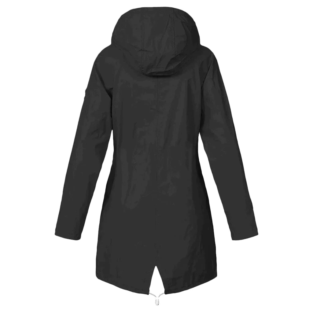 Women's Raincoat With Adjustable Hood