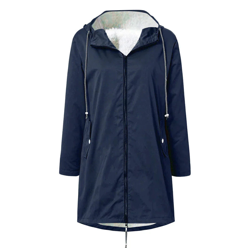 Women's Raincoat With Adjustable Hood