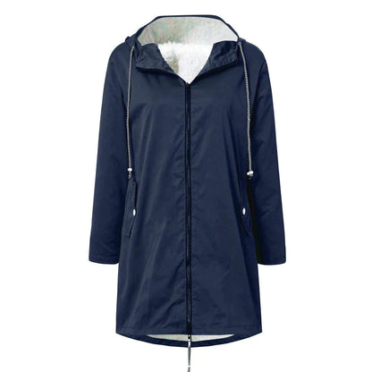 Women's Raincoat With Adjustable Hood