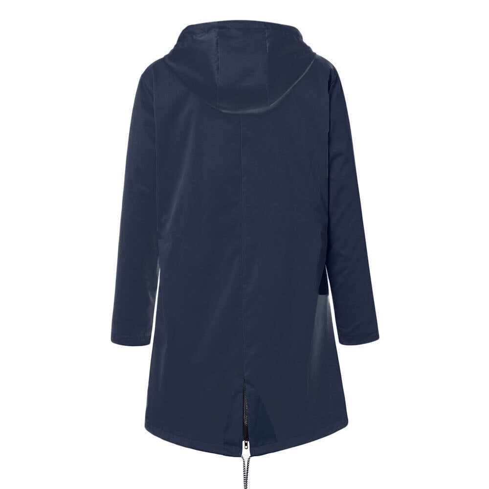 Women's Raincoat With Adjustable Hood