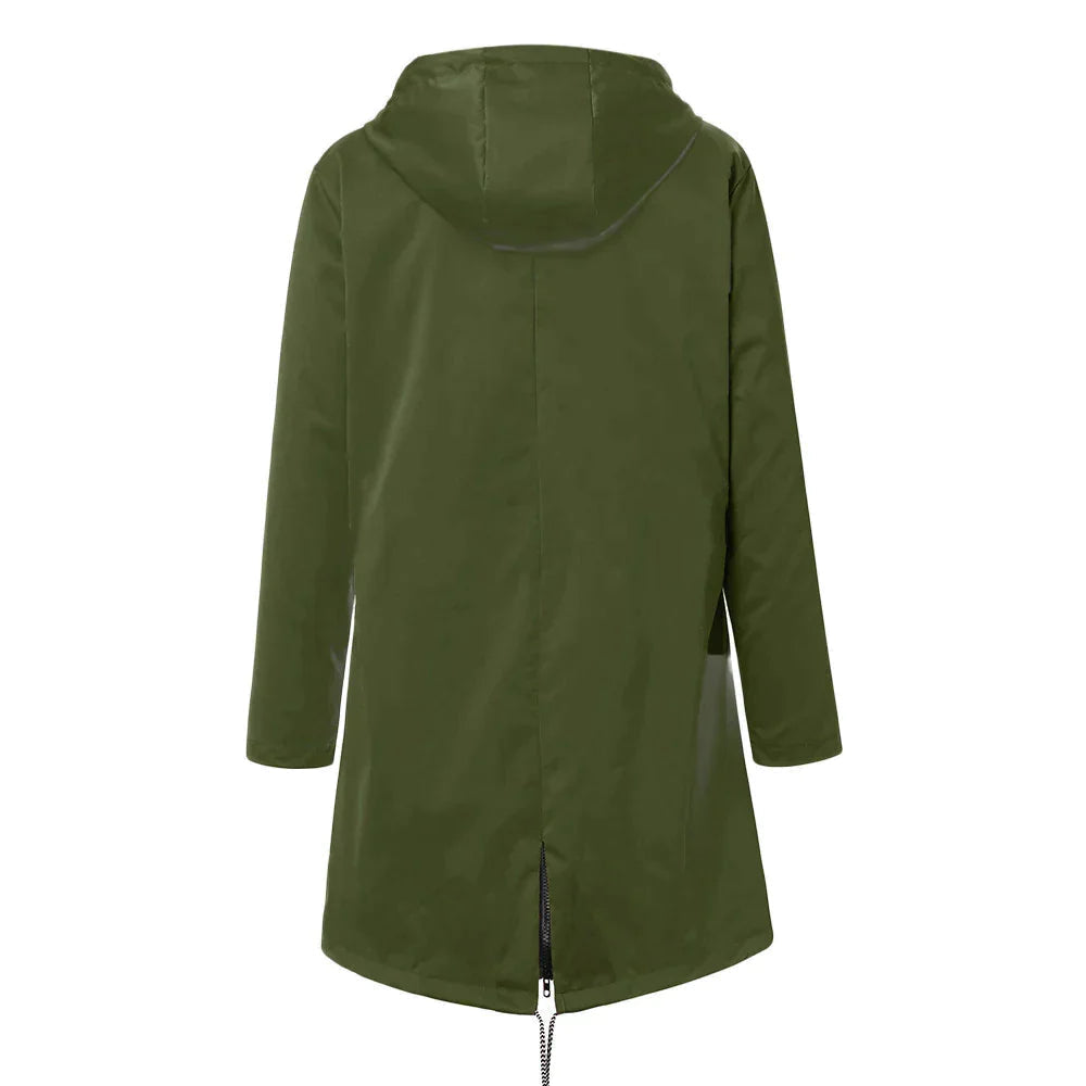 Women's Raincoat With Adjustable Hood