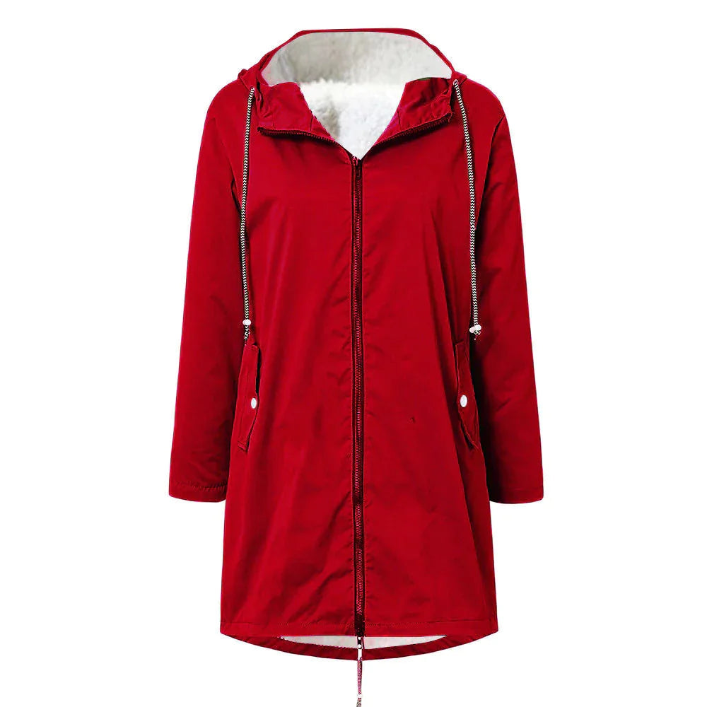Women's Raincoat With Adjustable Hood