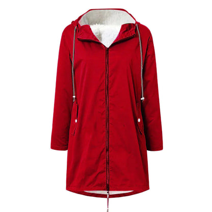 Women's Raincoat With Adjustable Hood