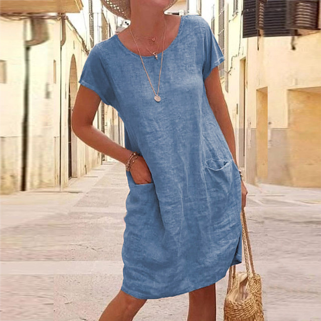 Women's Relaxed Dress Airy Fabric