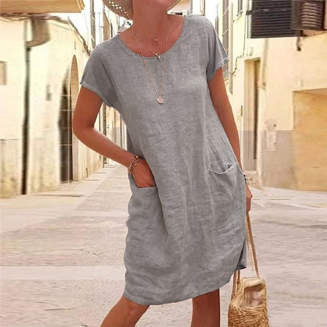 Women's Relaxed Dress Airy Fabric