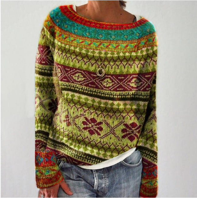 Women's Retro Pullover Xanthe Knitted