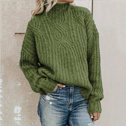 Women's Round Neck Knitted Sweater