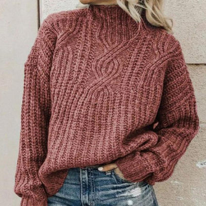 Women's Round Neck Knitted Sweater
