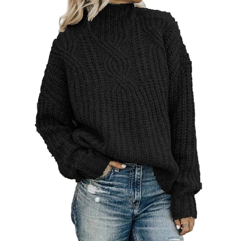 Women's Round Neck Knitted Sweater