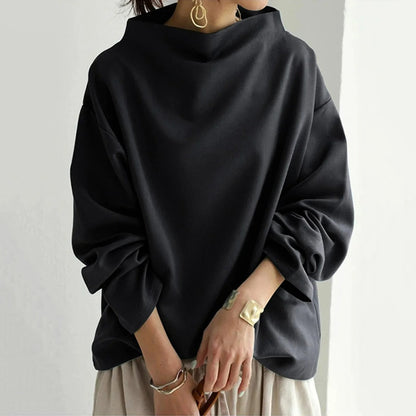 Women's Round Neck Sweatshirt Relaxed Fit