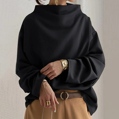 Women's Round Neck Sweatshirt Relaxed Fit