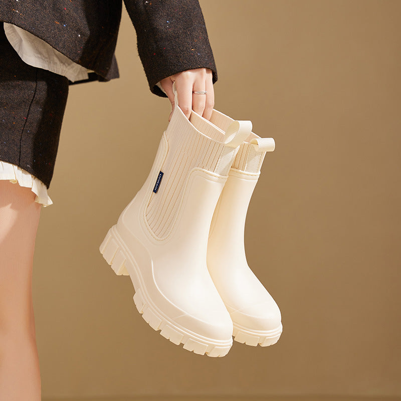 Women's Rubber Boots Waterproof with Non-Slip Sole
