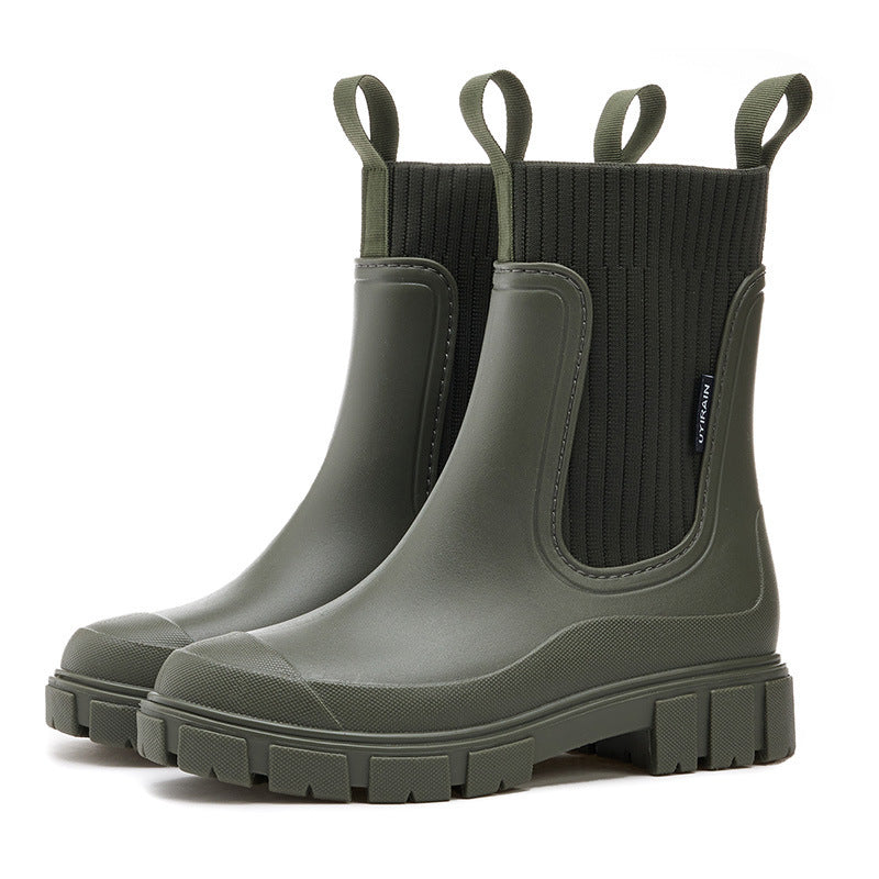 Women's Rubber Boots Waterproof with Non-Slip Sole