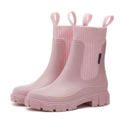 Women's Rubber Boots Waterproof with Non-Slip Sole