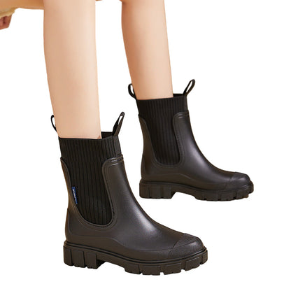 Women's Rubber Boots Waterproof with Non-Slip Sole