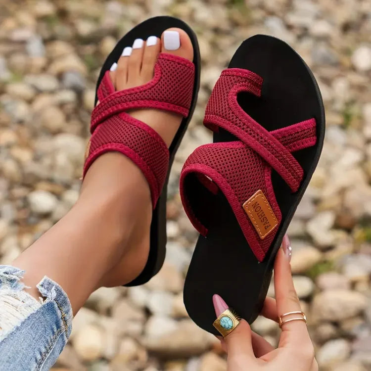Women's Sandals Ergonomic Design Breathable Synthetic Material