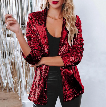 Women's Sequin Blazer Stylish and Versatile
