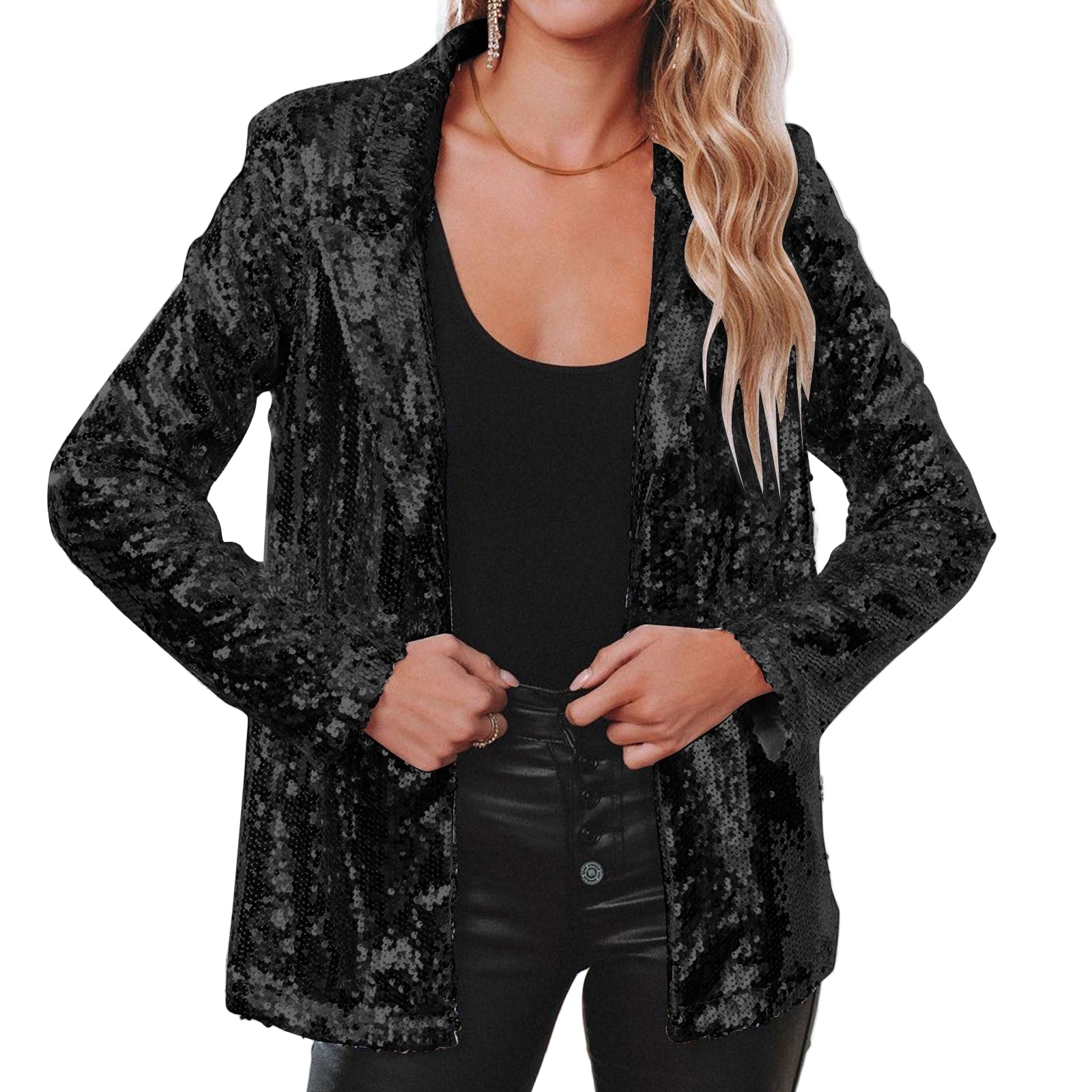 Women's Sequin Blazer Stylish and Versatile