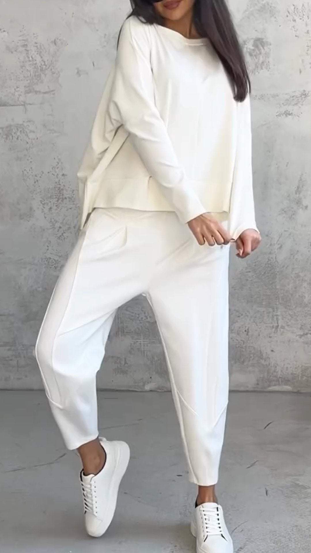 Women's Set Long Sleeves and Pants Soft Breathable Fabric