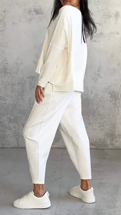 Women's Set Long Sleeves and Pants Soft Breathable Fabric