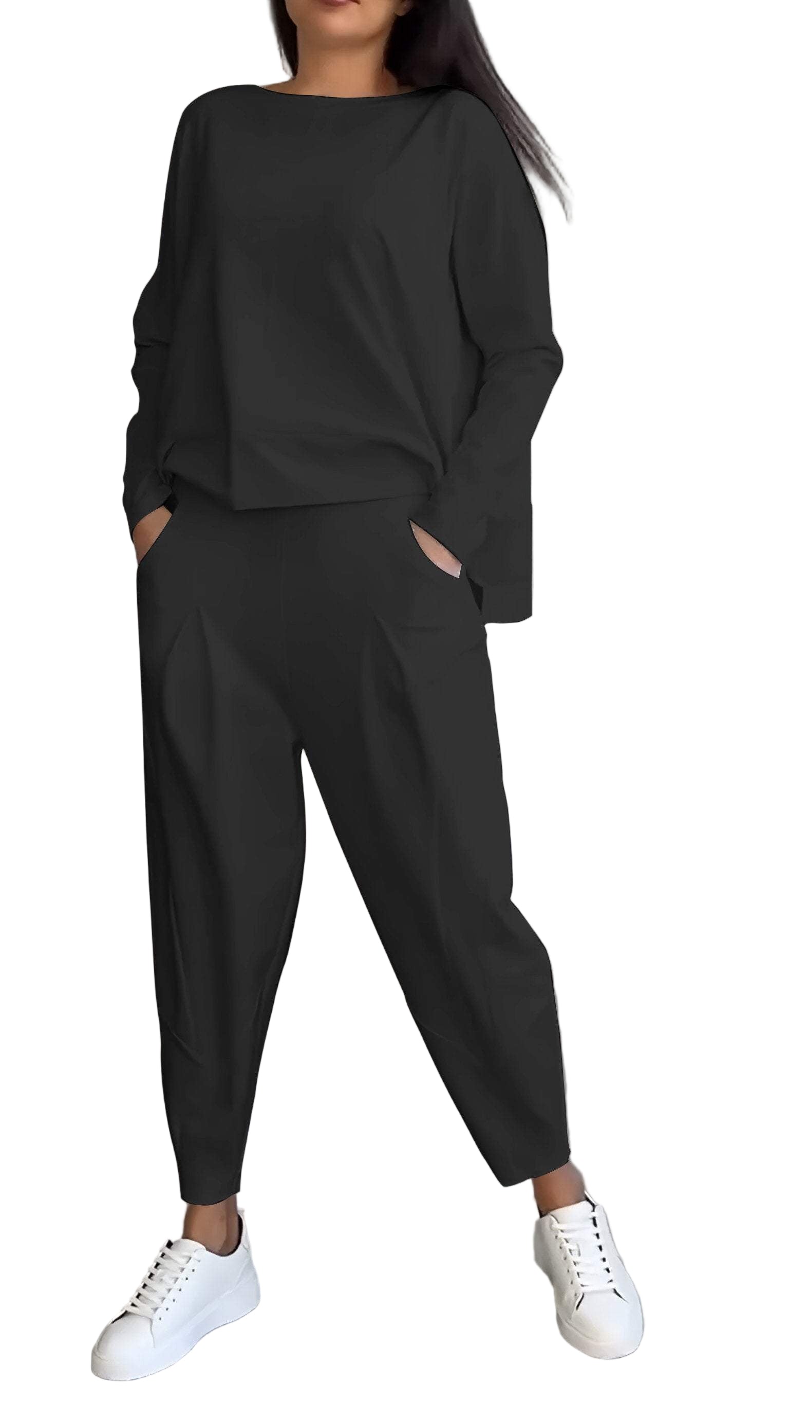 Women's Set Long Sleeves and Pants Soft Breathable Fabric