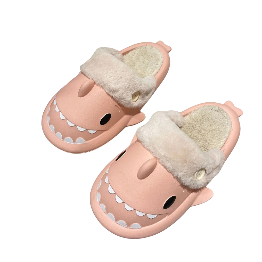 Women's Shark Plush Cotton Slippers