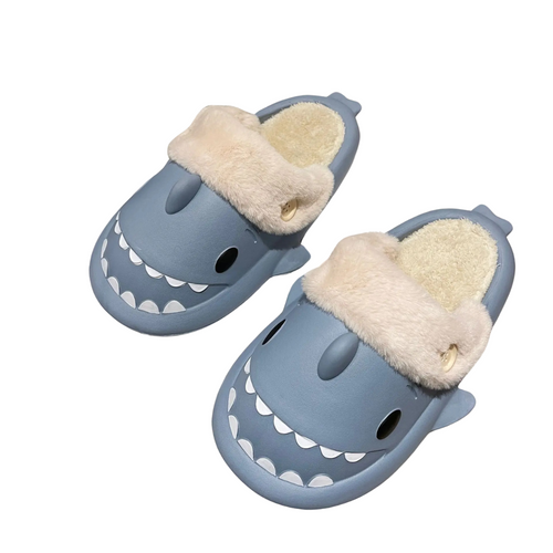 Women's Shark Plush Cotton Slippers