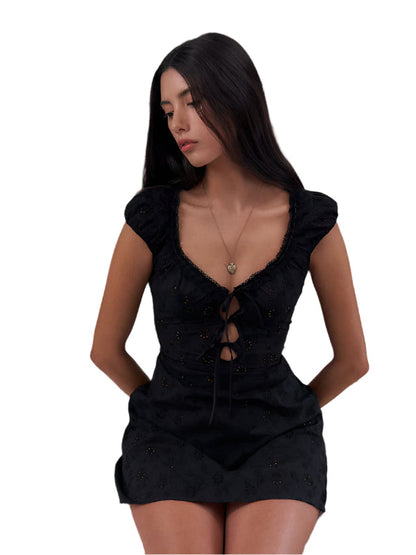 Women's Sheer Band Dress Tight Polyester
