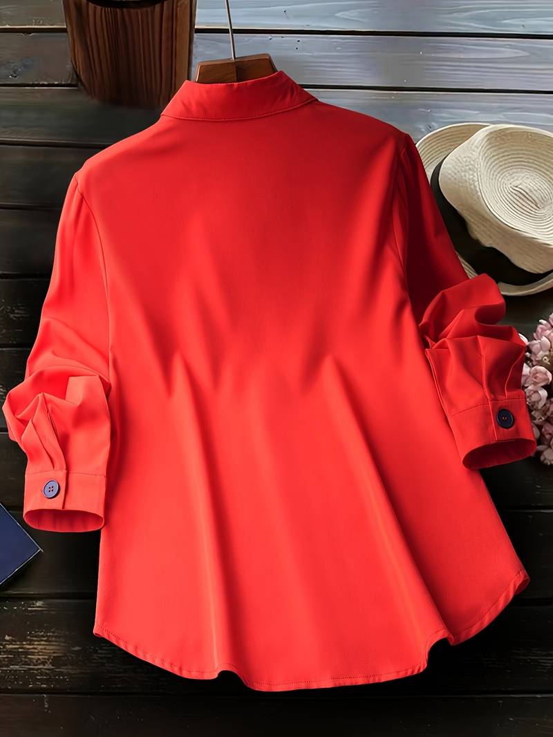 Women's Shirt Casual Cotton Comfortable Fit for Spring and Autumn