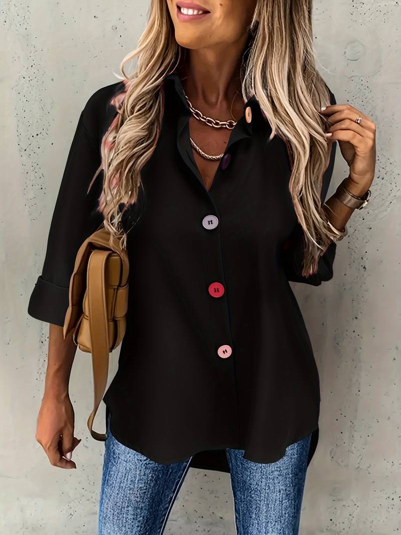 Women's Shirt Casual Cotton Comfortable Fit for Spring and Autumn
