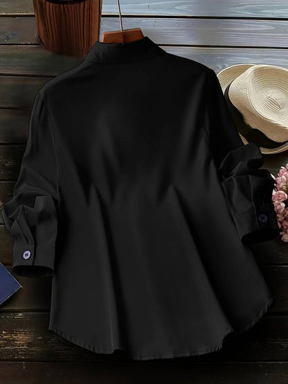 Women's Shirt Casual Cotton Comfortable Fit for Spring and Autumn