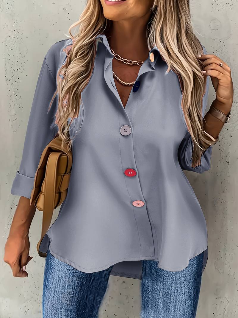 Women's Shirt Casual Cotton Comfortable Fit for Spring and Autumn