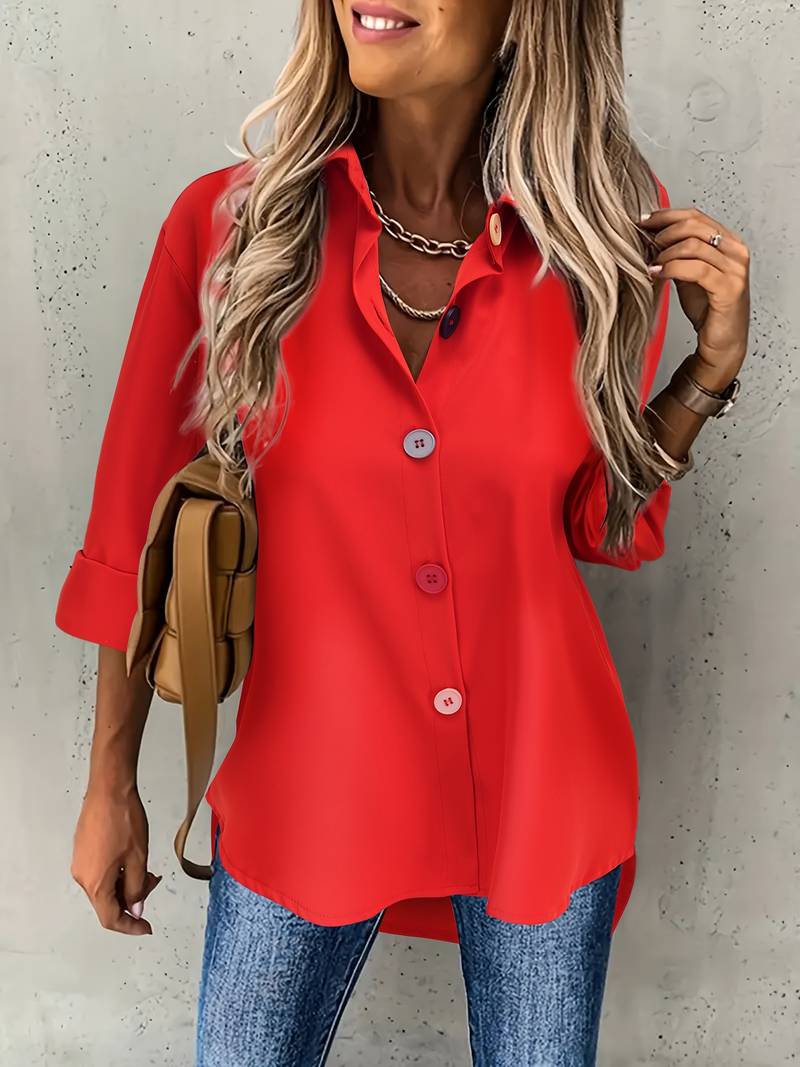 Women's Shirt Casual Cotton Comfortable Fit for Spring and Autumn