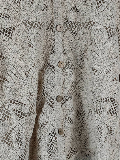 Women's Shirt Long Sleeves Floral Pattern Lace
